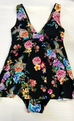 $268 NUEVO CON ETIQUETAS Johnny Was Sognatore Nero Corbata Trasera Falda Una Pieza - S - OL73810624 Foto 1 de 2