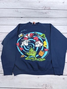 VTG 1997 Dr Seuss Crew Neck Sweatshirt  Men’s Sz L RARE M1 - Picture 1 of 6