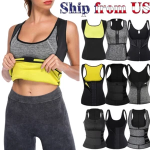Mujeres Fajas Traje de sauna Termo Adelgazante Cintura Entrenador Chaleco Shaper - Imagen 1 de 44