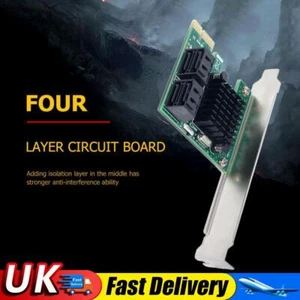 Riser PCI-E X1/X4/X8/X16 Expansion Adapter Card 6Gbps for Windows Desktop UK - Afbeelding 1 van 8