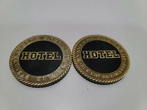 Navy Customs Mission Untouchable Hotel IRAQ KUWAIT Challenge Coin  2" Lots of 2 - Picture 1 of 3
