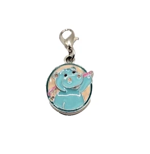 Ganz Webkinz Rare Charm Blue Enamel Hippo no code 2007 use necklace or bracelet - Picture 1 of 2