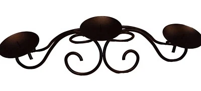 Southern Living at Home RED MOUNTAIN Iron Triple Swirl Candle Holder 40076 - Image 1 of 4