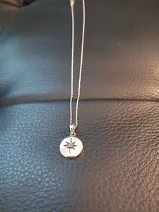 Nordstern Anhänger, Sterling 925, Halskette - Bild 1 von 4