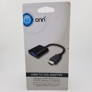 Adaptador ONN HDMI a VGA Uso con Portátiles PC Monitores PC Proyectores y Otros VGA - Imagen 1 de 4