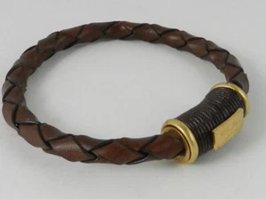 Jones of New York Armband braun Leder mit Goldakzent - neu - Bild 1 von 1