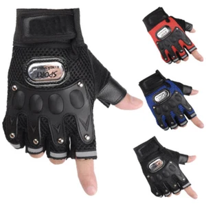Men Women Gym Anti Slip Half Finger Gloves Breathable Dumbbells Cycling Gloves - Picture 1 of 13
