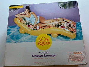 Sun Squad Tropical Chaise Swim Pool Lounge Float Raft. 68x34x30. New!! - Picture 1 of 2