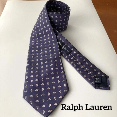 Ralph Lauren Accesorios Para Hombre Corbata Vintage Paisley Púrpura Edición Limitada Foto 1 de 4