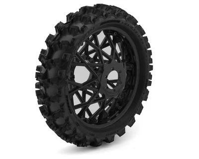 Pro-Line 1/4 Dunlop Geomax MX14 V2 Bead Motocross Pre-Mounted Rear Tire (Black) - Image 1 of 4