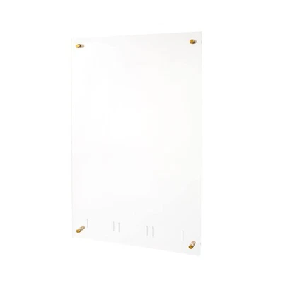 Acrylic Wall Memo Board, Home and Work Office Supplies, 15.75” W x 24” L x 0.... - Image 1 of 4