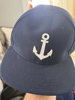 Nautica Mens Baseball Cap Hat Navy Blue with Anchor Logo Adjustable - Image 1 of 4