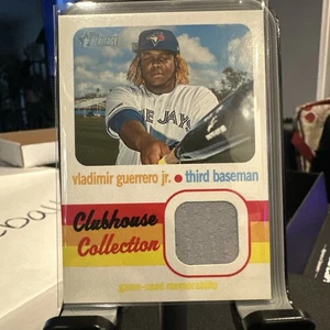 2020 Topps Heritage Vladimir Guerrero Jr. Clubhouse Collection Relic Blue Jays - Bild 1 von 6