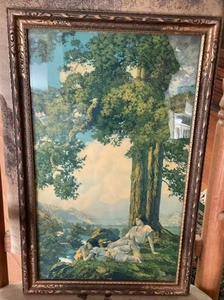 Original Maxfield Parrish Print ca. 1927 "HILLTOP" ~ 22 x 14" alles original - Bild 1 von 16