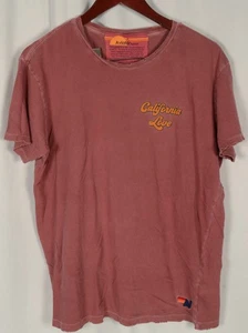 Aviator Nation California Love Women's Distressed T Shirt Size LARGE - Picture 1 of 8