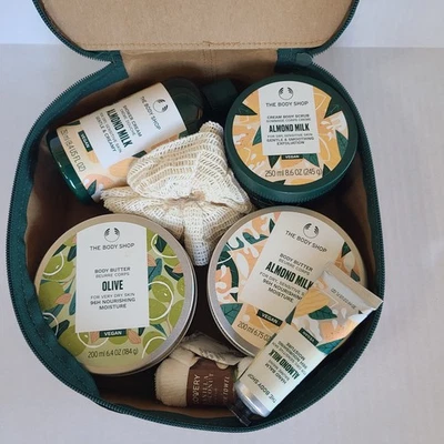 The Body Shop Olive Body Butter and Almond Milk Body Butter Gift Set 5 Pieces - Image 1 of 2