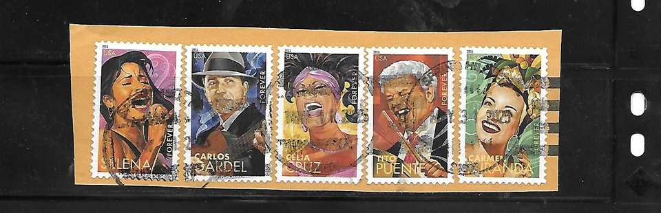 Scott# 4497-4501 Latin Music Legends Set USED 2011 Issue...SEE SCAN!!! - Image 1 of 1