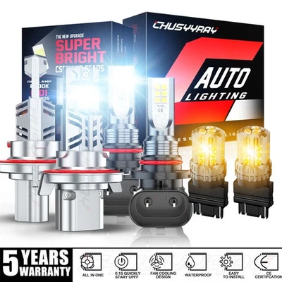 6 faros LED altos/bajos + luz antiniebla + luz intermitente apta para Ford F150 2004-2014 Foto 1 de 4