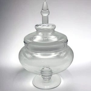 Hohes Glas Apotheker Glas Deckel David Tutera 15" GROß Feiertage Hochzeit Potpourri - Bild 1 von 17