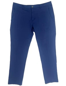 Twillory Performance Pants Men's 34x30 Tailored Fit Blue Stretch Chino Golf - Picture 1 of 12
