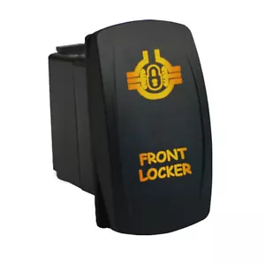 FRONT LOCKER 630O Rocker switch amber ON/OFF waterproof SPST marine - Imagen 1 de 7