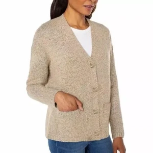 Well Worn V-Neck 4 Button Front Cardigan Women's Medium - Picture 1 of 4