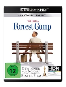 FORREST GUMP-4K UHD - SALLY FIELD,TOM HANKS,GARY SINISE 2 ULTRA HD BLU-RAY NEW - Picture 1 of 2
