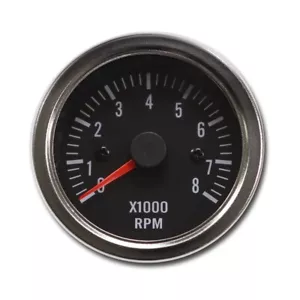 VD Vintage 52mm 2-1/16" Electrical Tachometer 8000 RPM Gasoline Chrome Bezel - Picture 1 of 6