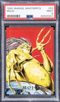 1992 Marvel Masterpieces #53 Mojo PSA 9 MINT - Image 1 of 2