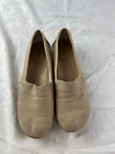 BOC Born Of Comfort Shoes Womens Size 11 M Tan Canvas Upper Flats Loafers