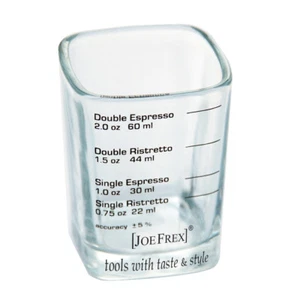 JOE FREX LINES GLASS JUG ESPRESSO RISTRETTO MEASURE 22/30/44/60 ml 1/2 oz - Foto 1 di 3