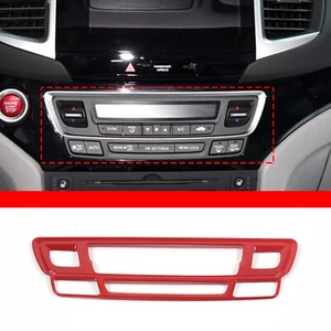 ABS Red Center Control Air Condition Button Frame Trim For Honda Pilot 2015-2022 - Picture 1 of 10