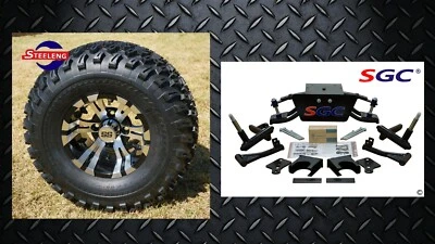 Club Car DS Golf Cart 6" A-Arm Lift Kit + 10" Wheels and 22" AT Tires 1982-2003 Foto 1 de 4