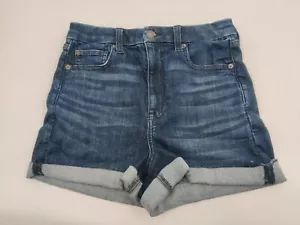 American Eagle Shorts Womens Sz 8 Hi-Rise Shortie Roll Cuff Next Level Stretch - Picture 1 of 15