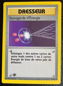 Energy Retrieval 81/102 Sauvegarde d'Energie FRENCH 1st edition Base Set - LP - Picture 1 of 10