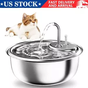 Cat Pet Automatic Water Fountain,3.4L/115OZ Stainless Steel Pet Water Dispenser - Picture 1 of 9