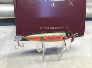 Señuelo de madera vintage HEDDON 179 “SOS” ojo de vidrio en DACE ¡¡IMPRESIONANTE!! L786 - Imagen 1 de 4