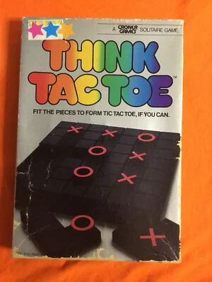 vintage think tac toe game solitaire game mind games 1984 Croner Games - Image 1 of 4