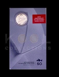 Australia 50 Cents 2023 Coin Card Sydney Opera House 50th Anniversary - Picture 1 of 4