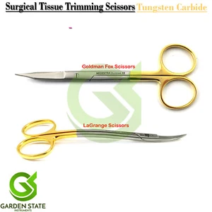 Dental LaGrange Scissors TC Goldman Fox Scissors Tissue Trimming Surgical Shears - Picture 1 of 4
