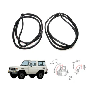 Fit Toyota Land Cruiser Pickup FZJ71 FZJ74 HZJ75 KZJ70 FR Door Weatherstrip Pair - Foto 1 di 6