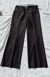 Banana Republic Pants Womens 4 Stretch Chino Flat Front Striped Lined Wool Slags - Picture 1 of 16