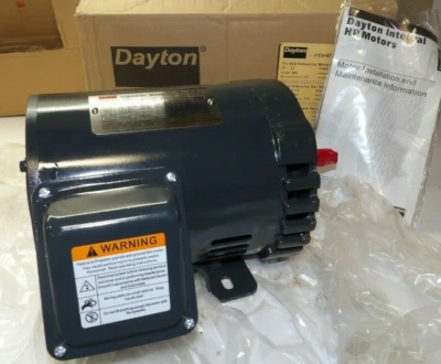 NOVO DAYTON 1.5 HP MOTOR AC 208-230/460 VAC 3Ø 3450 RPM 56C QUADRO ODP 4THV3 - Imagem 1 de 4