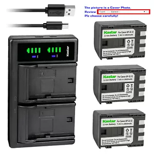 Kastar Battery LTD2 USB Charger for Canon NB-2L12 2L14 & Canon MVX350i DS126071 - Picture 1 of 11