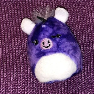 Squishmallow Squishville Helena the Tie Dye Purple Unicorn Rainbow Brights Squad - Picture 1 of 4