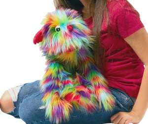 Puppet Company Rainbow Monster 20 inch Puppet Plush Toy with Arm Rod Brand NEW - Picture 1 of 4