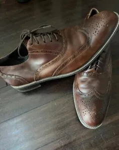 Herrenschuhe Kenneth Cole DESIGN Leder Oxford-Schuhe braun Flügelspitze 11,5 - Bild 1 von 7