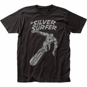 Silver Surfer Cosmic Wanderer T Shirt Licensed Marvel Comic Book Movie Tee Black - Picture 1 of 2