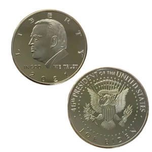10 PIEZAS Recuerdo Coleccionables Joe Biden 2021 Moneda Presidente Arte Conmemorativo - Imagen 1 de 4