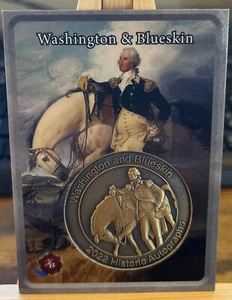 2022 Historic Autographs Washington & Blueskin Coin Card! - Picture 1 of 3